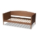 Baxton Studio Veles Mid-Century Modern Ash Wanut Finished Wood Daybed - BSOMG0016-Ash Walnut-Daybed