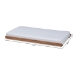 Baxton Studio Veles Modern and Contemporary Ash Walnut Finished Twin Size Trundle Bed - BSOMG0016-24-Ash Walnut-Trundle