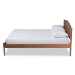 Baxton Studio Leanora Mid-Century Modern Ash Wanut Finished Full Size Wood Platform Bed - BSOMG0006-Ash Walnut-Full