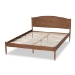 Baxton Studio Leanora Mid-Century Modern Ash Wanut Finished Full Size Wood Platform Bed - BSOMG0006-Ash Walnut-Full