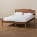 Baxton Studio Leanora Mid-Century Modern Ash Wanut Finished Full Size Wood Platform Bed - BSOMG0006-Ash Walnut-Full