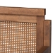 Baxton Studio Toveli Vintage French Inspired Ash Wanut Finished Wood and Synthetic Rattan Daybed with Trundle - BSOMG0015-Ash Walnut Rattan-Daybed-T/T