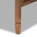 Baxton Studio Toveli Vintage French Inspired Ash Wanut Finished Wood and Synthetic Rattan Daybed - BSOMG0015-Ash Walnut Rattan-Daybed