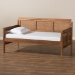 Baxton Studio Toveli Vintage French Inspired Ash Wanut Finished Wood and Synthetic Rattan Daybed - BSOMG0015-Ash Walnut Rattan-Daybed
