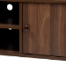Baxton Studio Alard Mid-Century Modern Walnut Brown Finished 2-Door Wood TV Stand - BSOTV8002-Columbia Walnut-TV