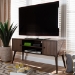 Baxton Studio Alard Mid-Century Modern Walnut Brown Finished 2-Door Wood TV Stand - BSOTV8002-Columbia Walnut-TV