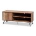 Baxton Studio Iver Modern and Contemporary Rustic Oak Finished 1-Door Wood TV Stand