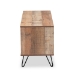Baxton Studio Iver Modern and Contemporary Rustic Oak Finished 1-Door Wood TV Stand - BSOTV8005-Vintage Oak-TV