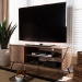 Baxton Studio Iver Modern and Contemporary Rustic Oak Finished 1-Door Wood TV Stand - BSOTV8005-Vintage Oak-TV
