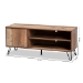 Baxton Studio Iver Modern and Contemporary Rustic Oak Finished 1-Door Wood TV Stand - BSOTV8005-Vintage Oak-TV