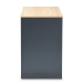 Baxton Studio Reed Mid-Century Modern 2-Drawer Multicolor Wood Computer Desk - BSOST8001-Oak/Grey/White-Desk