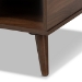 Baxton Studio Linas Mid-Century Modern Walnut Finished Coffee Table - BSOCT8001-Columbia Walnut-CT