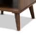 Baxton Studio Sami Mid-Century Modern Walnut Finished Wood End Table - BSOET8001-Columbia Walnut-ET