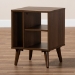 Baxton Studio Sami Mid-Century Modern Walnut Finished Wood End Table - BSOET8001-Columbia Walnut-ET