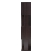Baxton Studio Riva Modern and Contemporary Dark Brown Finished Geometric Wood Bookshelf - BSOBS8000-Wenge-Shelf