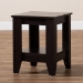 Baxton Studio Audra Modern and Contemporary Dark Brown Finished Wood End Table - BSOET8000-Wenge-ET