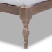 Baxton Studio Iseline Modern and Contemporary Antique Oak Finished Wood Queen Size Platform Bed Frame - BSOMG0001-Antique Oak-Queen