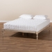 Baxton Studio Iseline Modern and Contemporary Antique White Finished Wood King Size Platform Bed Frame - BSOMG0001-Antique White-King