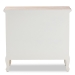 Baxton Studio Amalie Antique French Country Cottage Two-Tone White and Oak Finished 4-Drawer Accent Storage Cabinet - BSOJY17B093-White-4DW-Cabinet