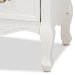 Baxton Studio Amalie Antique French Country Cottage Two-Tone White and Oak Finished 4-Drawer Accent Storage Cabinet - BSOJY17B093-White-4DW-Cabinet