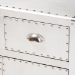 Baxton Studio Serge French Industrial Silver Metal 2-Door Accent Storage Cabinet - BSOJY17B162-Silver-Cabinet