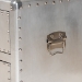 Baxton Studio Serge French Industrial Silver Metal 2-Door Accent Storage Cabinet - BSOJY17B162-Silver-Cabinet
