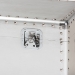 Baxton Studio Serge French Industrial Silver Metal Storage Trunk - BSOJY17B172M-Silver-1PC Ottoman