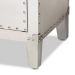 Baxton Studio Carel French Industrial Silver Metal 5-Drawer Accent Storage Cabinet - BSOLD18B054-Silver-5DW-Cabinet