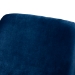 Baxton Studio Sennet Glam and Luxe Navy Blue Velvet Fabric Upholstered Gold Finished Armchair - BSOSF1802-Navy Blue Velvet/Gold-CC