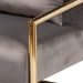 Baxton Studio Mira Glam and Luxe Grey Velvet Fabric Upholstered Gold Finished Metal Lounge Chair - BSOTSF-60458-Grey Velvet/Gold-CC