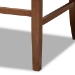 Baxton Studio Alira Modern and Contemporary Beige Fabric Upholstered Walnut Finished Wood Button Tufted Bar Stool Bench - BSOBBT5349-Beige/Walnut-Bench
