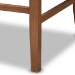 Baxton Studio Alira Modern and Contemporary Grey Fabric Upholstered Walnut Finished Wood Button Tufted Bar Stool Bench - BSOBBT5349-Grey/Walnut-Bench
