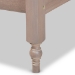 Baxton Studio Laure French Bohemian Antique Oak Finished Wood Full Size Platform Bed Frame - BSOMG0011-Antique Oak-Full