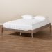 Baxton Studio Laure French Bohemian Antique Oak Finished Wood Full Size Platform Bed Frame - BSOMG0011-Antique Oak-Full