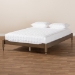 Baxton Studio Laure French Bohemian Weathered Grey Oak Finished Wood Queen Size Platform Bed Frame - BSOMG0011-Weather Grey-Queen