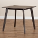 Baxton Studio Britte Mid-Century Modern Dark Oak Brown Finished Square Wood Dining Table - BSOFiesta-Coffee Oak-DT