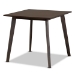Baxton Studio Britte Mid-Century Modern Dark Grey Fabric Upholstered Dark Oak Brown Finished 5-Piece Wood Dining Set - BSOFiesta-Iron/Coffee Oak-5PC Dining Set
