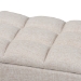 Baxton Studio Brette Mid-Century Modern Light Beige Fabric Upholstered Dark Brown Finished Wood Storage Bench Ottoman - BSOBBT3162-Beige-Otto