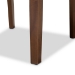 Baxton Studio Caron Modern and Contemporary Grey Fabric Upholstered Walnut Brown Finished 4-Piece Wood Dining Chair Set - BSORH317C-Grey/Walnut-DC-4PK