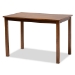 Baxton Studio Caron Modern and Contemporary Grey Fabric Upholstered Walnut Brown Finished Wood 5-Piece Dining Set - BSORH317C-Grey/Walnut-5PC Dining Set