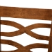 Baxton Studio Lanier Modern and Contemporary Grey Fabric Upholstered Walnut Brown Finished 2-Piece Wood Counter Height Pub Chair Set - BSORH318P-Grey/Walnut-PC