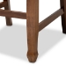 Baxton Studio Lanier Modern and Contemporary Grey Fabric Upholstered Walnut Brown Finished 2-Piece Wood Counter Height Pub Chair Set - BSORH318P-Grey/Walnut-PC