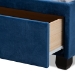 Baxton Studio Caronia Modern and Contemporary Navy Blue Velvet Fabric Upholstered 2-Drawer Queen Size Platform Storage Bed - BSOCaronia-Navy-Queen