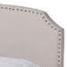 Baxton Studio Larese Beige Fabric Upholstered 2-Drawer Queen Size Platform Storage Bed - BSOLarese-Beige-Queen