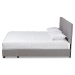 Baxton Studio Netti Light Grey Fabric Upholstered 2-Drawer Queen Size Platform Storage Bed - BSONetti-Grey-Queen