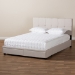 Baxton Studio Netti Beige Fabric Upholstered 2-Drawer King Size Platform Storage Bed - BSONetti-Beige-King