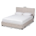 Baxton Studio Netti Beige Fabric Upholstered 2-Drawer King Size Platform Storage Bed - BSONetti-Beige-King