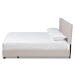 Baxton Studio Netti Beige Fabric Upholstered 2-Drawer King Size Platform Storage Bed - BSONetti-Beige-King