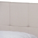 Baxton Studio Netti Beige Fabric Upholstered 2-Drawer King Size Platform Storage Bed - BSONetti-Beige-King