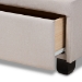 Baxton Studio Netti Beige Fabric Upholstered 2-Drawer King Size Platform Storage Bed - BSONetti-Beige-King